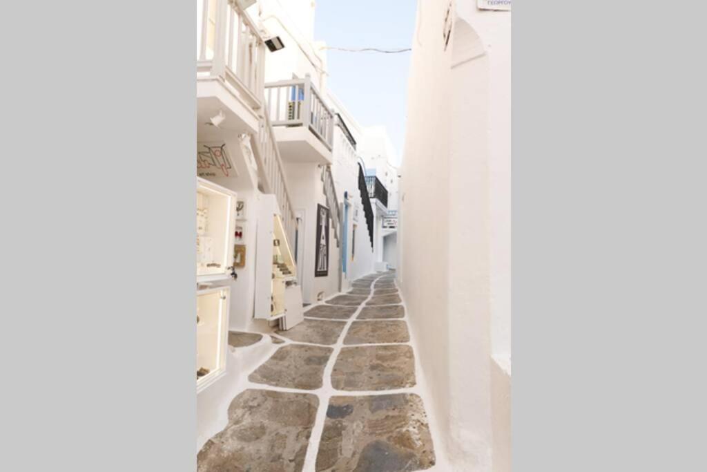 Traditional Myconian Studio In The Heart Of Chora Mykonos Town Eksteriør bilde